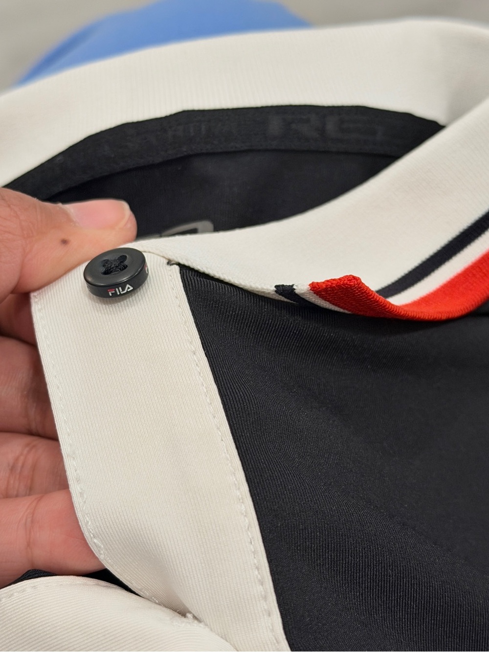 FILA Women Polo Tennis Dress Black Pleated Hem Red White Logo Size 160/Small - Picture 6 of 14